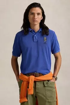 Хлопковая поло Polo Ralph Lauren, синий