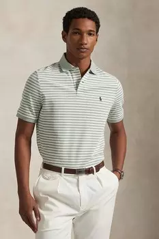 Хлопковая поло Polo Ralph Lauren, зеленый