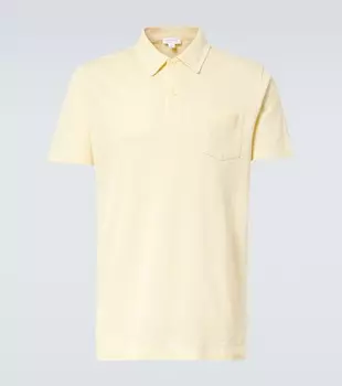 Хлопковая поло Riviera Sunspel, Buttermilk