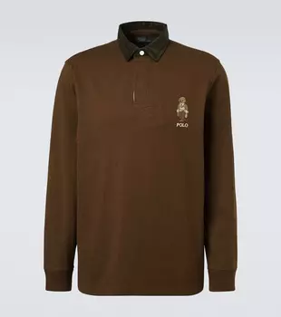 Хлопковая поло с медведем Polo Bear Polo Ralph Lauren, Fa25 Branchi Brown Hrtg Bear