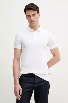 Хлопковая поло Sisley, белый