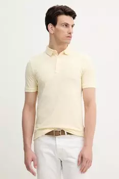 Хлопковая поло Sisley, бежевый