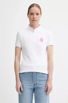 Хлопковая поло The Kooples, белый