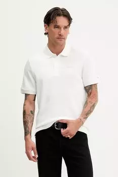 Хлопковая поло Tommy Jeans, белый