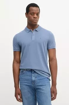 Хлопковая поло Tommy Jeans, синий