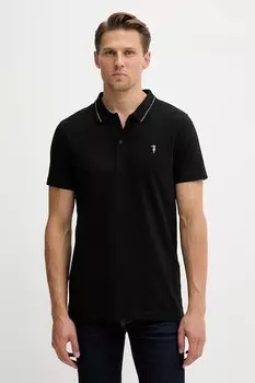 Хлопковая поло Trussardi, черный