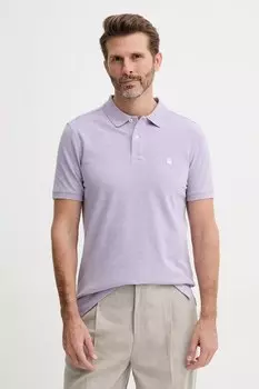 Хлопковая поло United Colors Of Benetton, фиолетовый