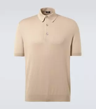 Хлопковая поло Zegna, Light taupe