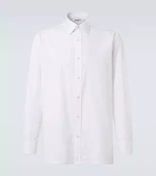 Хлопковая поплиновая рубашка Charvet, белый