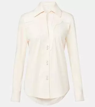 Хлопковая поплиновая рубашка Johanna Ortiz, экрю