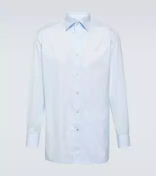 Хлопковая поплиновая рубашка Oxford Loro Piana, To Be Defined