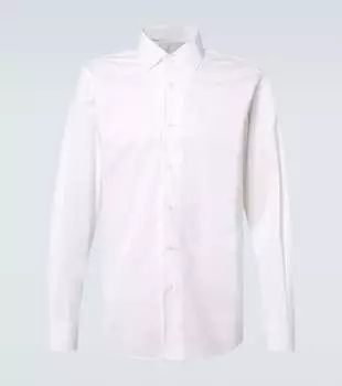 Хлопковая поплиновая рубашка Saman Amel, белый