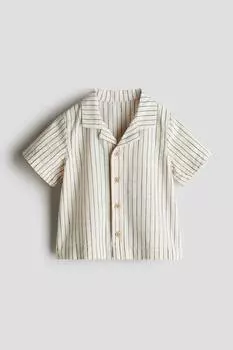Хлопковая повседневная рубашка H&M, мультиколор