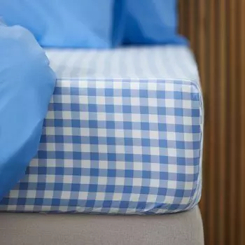 Хлопковая простыня Arden плотностью 200 нитей Bassols, синий