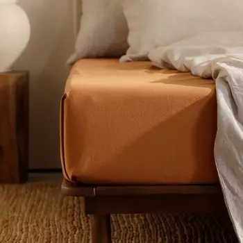 Хлопковая простыня Florencia плотностью 200 нитей Bassols, апельсин