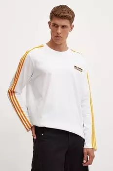 Хлопковая рубашка Adibreak с длинными рукавами adidas Originals, белый