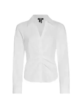 Хлопковая рубашка Alera со сборками Paige, белый