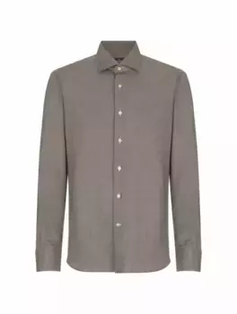 Хлопковая рубашка Alessandro Gherardi, серый