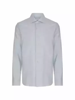 Хлопковая рубашка Alessandro Gherardi, синий