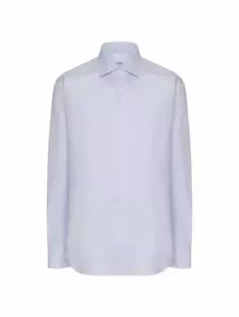 Хлопковая рубашка Alessandro Gherardi, тёмно-синий