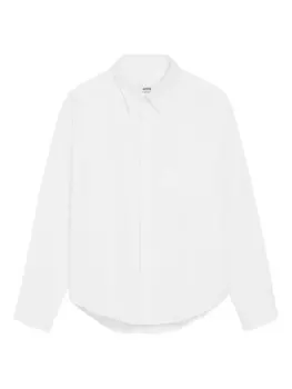 Хлопковая рубашка Ami de Coeur AMI Paris, белый