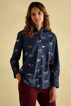 Хлопковая рубашка Амилла Joules, синий