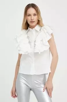 Хлопковая рубашка Answear Lab, белый