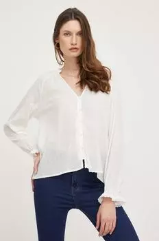 Хлопковая рубашка Answear Lab, белый