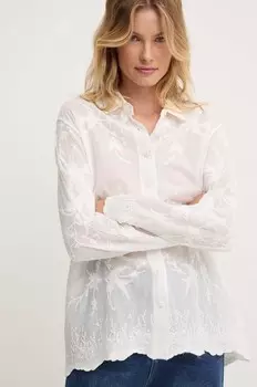 Хлопковая рубашка Answear Lab, белый