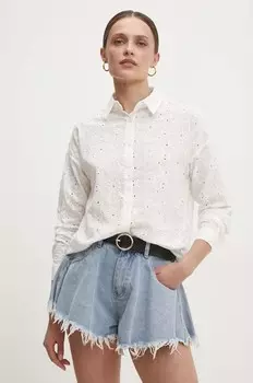 Хлопковая рубашка Answear Lab, белый