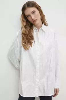 Хлопковая рубашка Answear Lab, белый