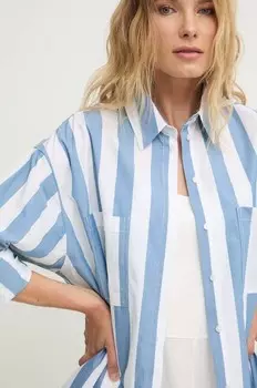 Хлопковая рубашка Answear Lab, белый