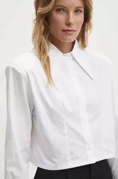 Хлопковая рубашка Answear Lab, белый