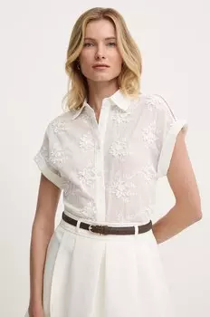 Хлопковая рубашка Answear Lab, белый