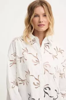 Хлопковая рубашка Answear Lab, белый