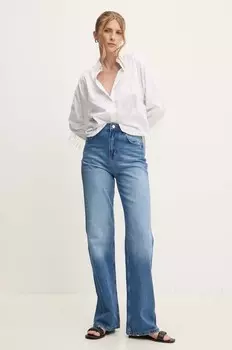 Хлопковая рубашка Answear Lab, белый