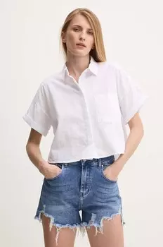 Хлопковая рубашка Answear Lab, белый