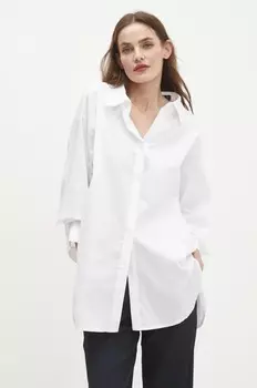 Хлопковая рубашка Answear Lab, белый