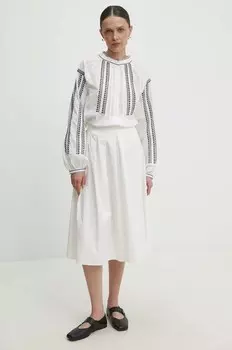 Хлопковая рубашка Answear Lab, белый