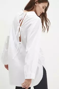 Хлопковая рубашка Answear Lab, белый