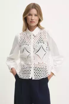 Хлопковая рубашка Answear Lab, белый