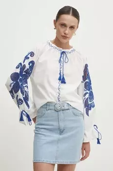 Хлопковая рубашка Answear Lab, белый