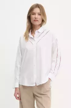 Хлопковая рубашка Answear Lab, белый