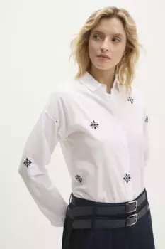 Хлопковая рубашка Answear Lab, белый