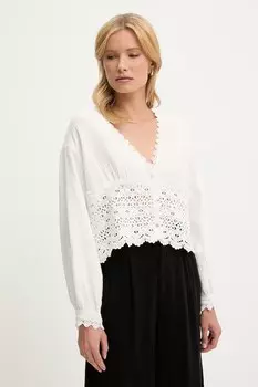 Хлопковая рубашка Answear.Lab, белый