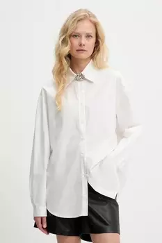 Хлопковая рубашка Answear.Lab, белый