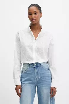 Хлопковая рубашка Answear.Lab, белый