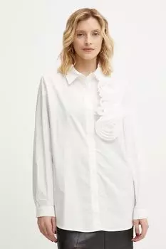 Хлопковая рубашка Answear.Lab, белый