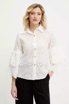 Хлопковая рубашка Answear.Lab, белый