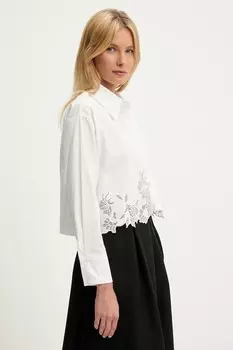 Хлопковая рубашка Answear.Lab, белый